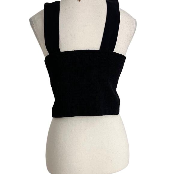 Abercrombie & Fitch Black Womens Square Neck Tank Size Medium - Picture 2 of 6